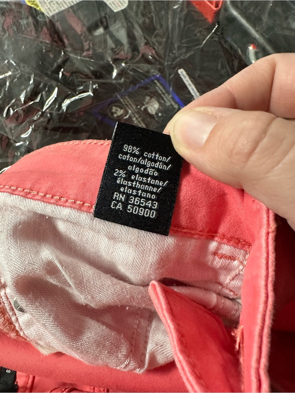 Calvin Klein Coral Pink Skinny Pants | Mid Rise Stretch Slim Fit | Sz 8 - Picture 10 of 14